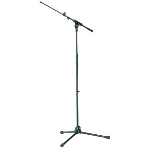 K&M 210/8 TELE-BOOM MICROPHONE STAND - BLACK