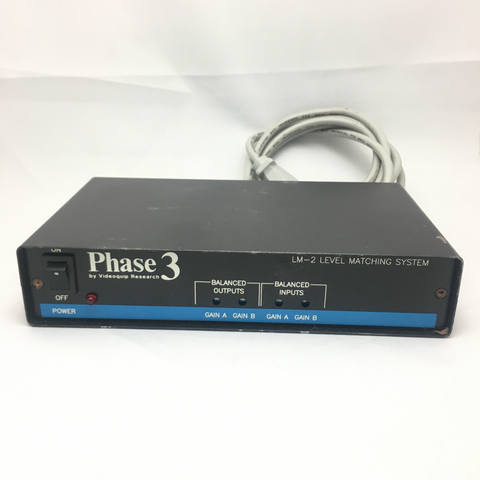 Phase 3 LM-2 Level Matching System front of unit
