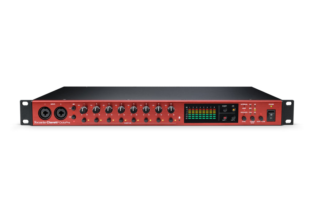 Focusrite Clarett+ OctoPre 8-in / 8-out ADAT Mic Preamp