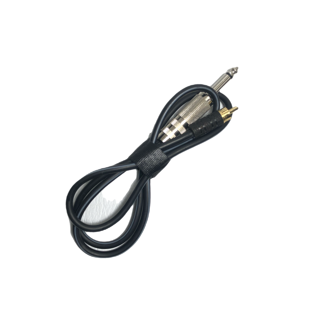 1/4" TS-M to RCA-M Audio Interconnect Cable 3ft