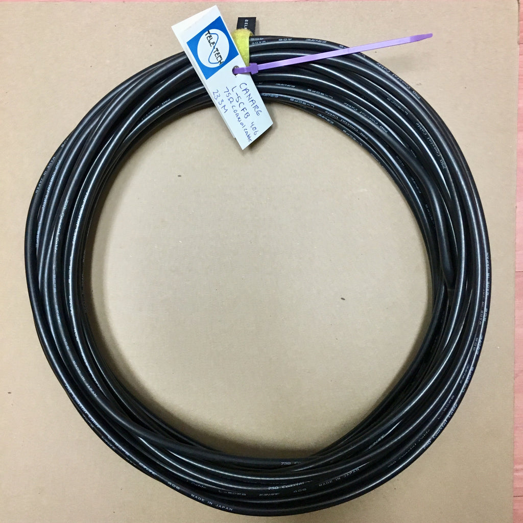 Canare L-5CFB 75 ohm - Black - 23.3M