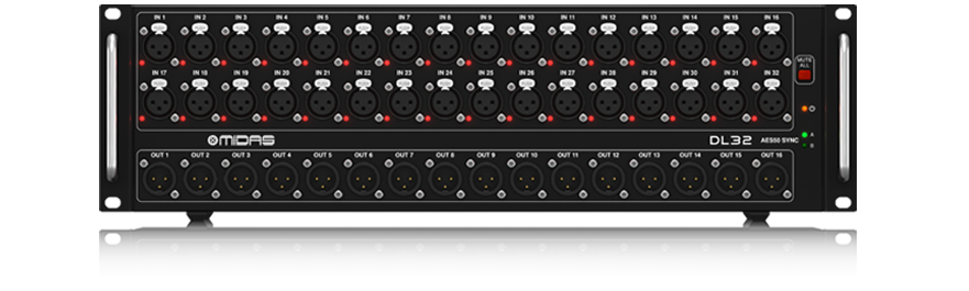 Midas DL32 32-Input / 16-Output Digital Stage Box