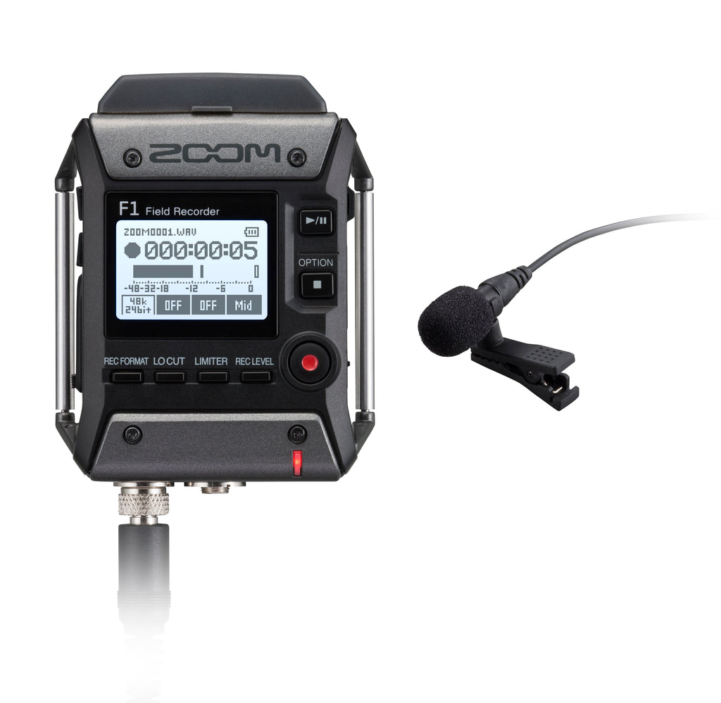 Zoom F1-LP Field Recorder + Lavalier Mic