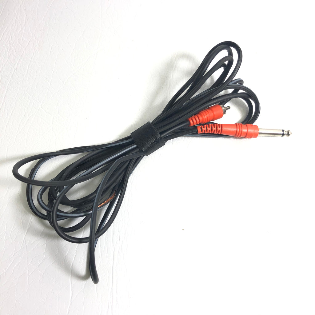 Hosa CPR-115 1/4" Phone Male To Rca Male Audio Interconnect Cable on white background