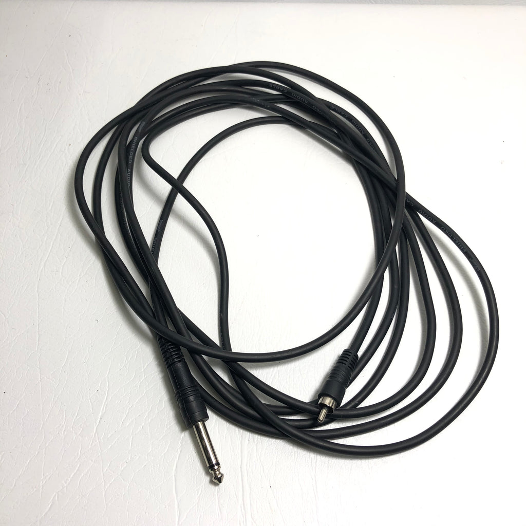 Hosa CPR-115 15ft Unbalanced Interconnect Cable - 1/4" TS to RCA