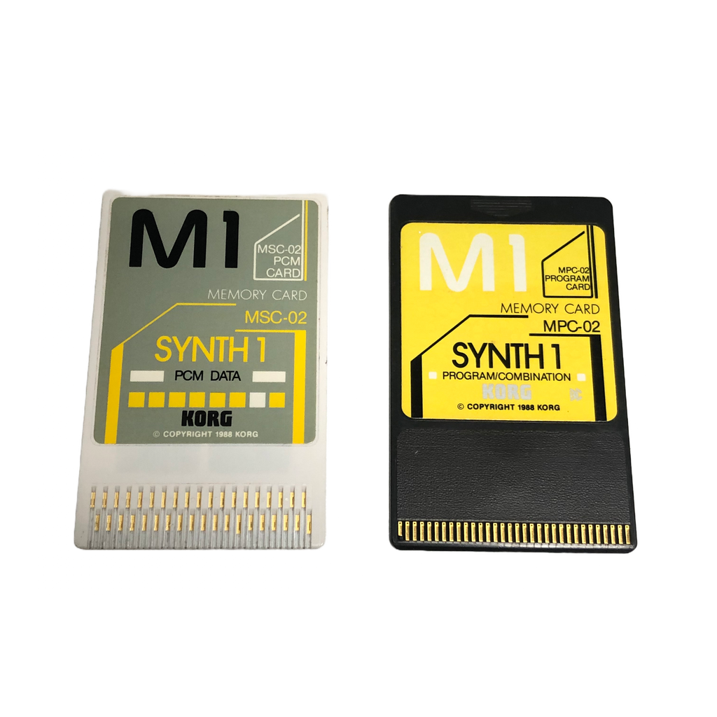 Set of Korg MSC-02 & MPC-02 Memory Cards for M1 Synthesizer