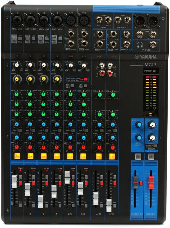 Yamaha MG12 12-input, 4-bus mixer