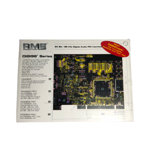 RME DIGI96/8 PAD Digital Audio PCI Interface