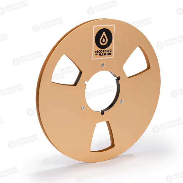 Recording The Masters - RTM / 10.5" Metal Take Up Reel in CHAMPAGNE With Hinged Box