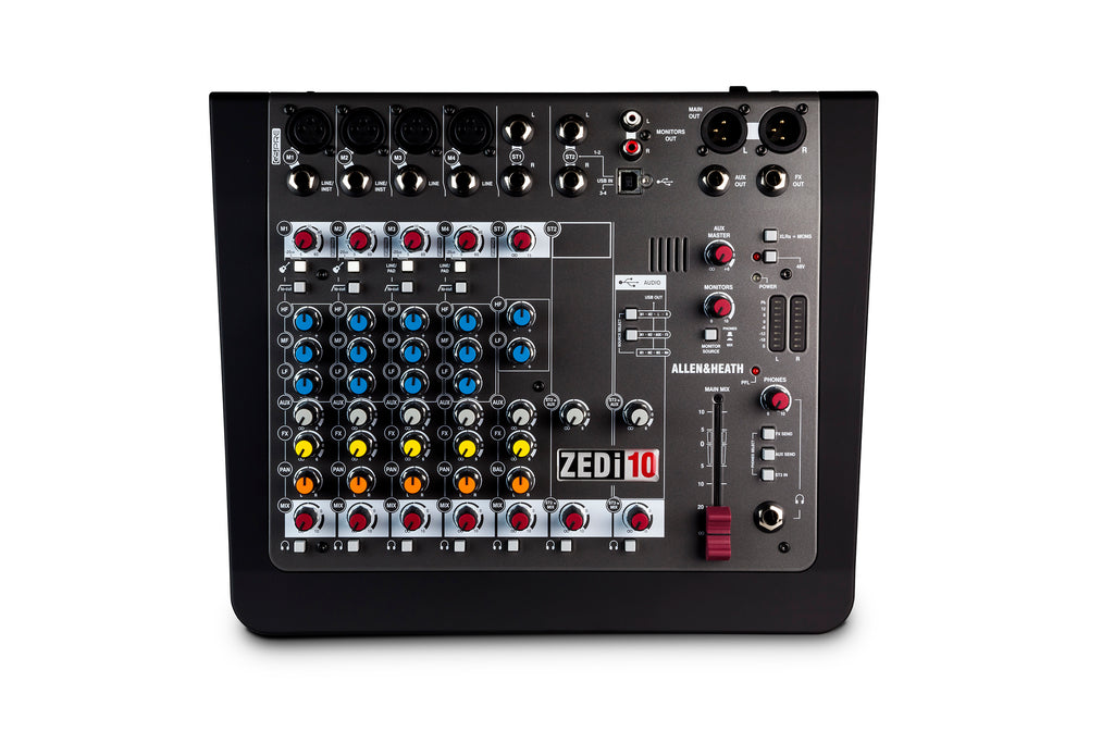 Allen & Heath ZEDi-10 Compact 10-Input Mixer w/USB