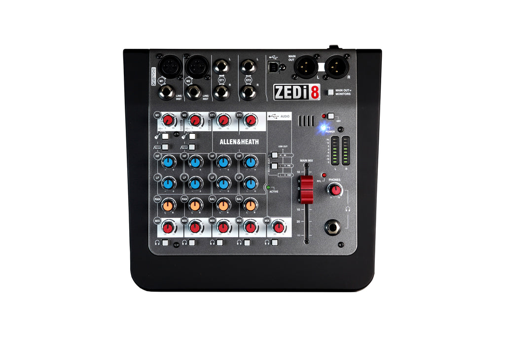 Allen & Heath ZEDi-8 Compact 8-Input Mixer w/USB