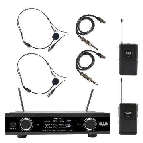 CAD GXLD2 DIGITAL DUAL WIRELESS HEADSET SYSTEM - FREQ AI