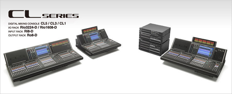 Yamaha CL Series digital 48kHz Centralogic mixing consoles
