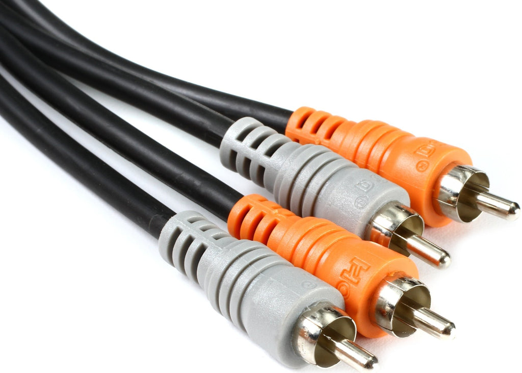 Hosa CRA-201 Dual RCA to Dual RCA Stereo Interconnect Cable 1m