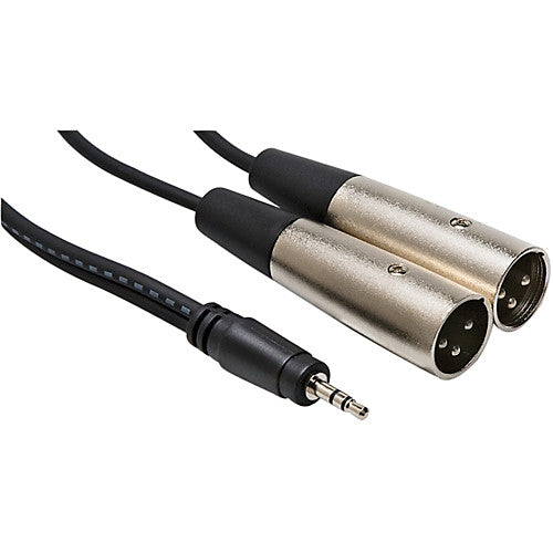 Hosa CYX-403M 3.5 mm TRS to Dual XLR3M Stereo Breakout Cable, 3m