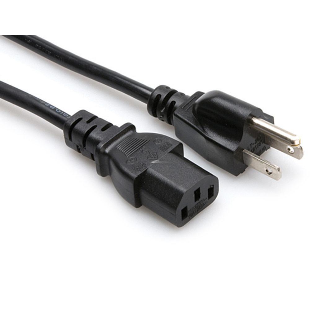 Hosa PWC-148 PWC-155 3-Prong to IEC Power Cord - 8 ft