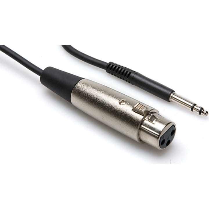Hosa TTX103F Interconnect Cable, XLR3F to TT TRS, 3ft
