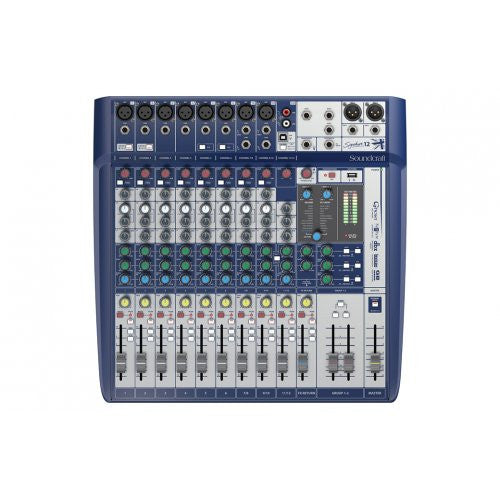 Soundcraft Signature 12, Compact Analog Mixer with USB