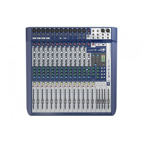 Soundcraft Signature 16, Compact Analog Mixer with USB