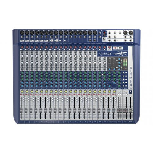 Soundcraft Signature 22, Compact Analog Mixer with USB
