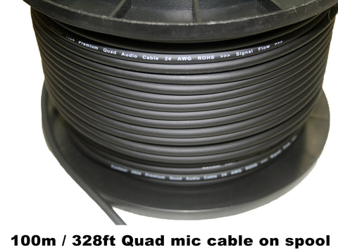 Contour Premium Quad Microphone Cable - 100M Roll