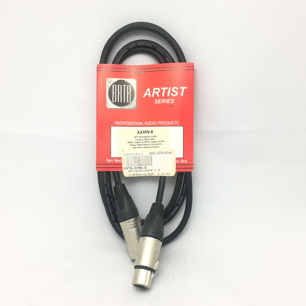 BRTB Artist+ Economy XLR Male to XLR Female Microphone Cable