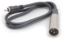 Hosa XRM-102 Audio Cable, XLR Male to RCA Male, 2 Ft