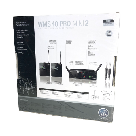 AKG WMS 40 Mini2 Dual Wireless Instrumental System