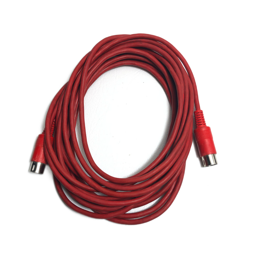 Red Mid Cable 5 pin midi cable Red - 20FT – Teletechproaudio