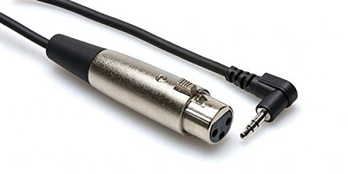 Hosa XVM-249, 3.5mm, 1/8in Male - 3 Pin XLR Female 1' Right Angle Stereo 1ft