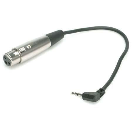 Hosa XVM-249 1' Right Angle Stereo 3.5mm, 1/8", Mini Male to 3 Pin XLR Female